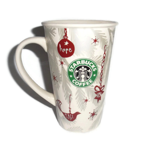 Starbucks 2010 Holiday Mug Silver Christmas Siren - Picture 2 of 3